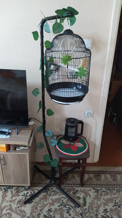 Продам клетку на подставке.