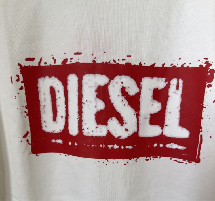 Tricou alb Diesel