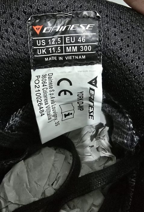 Ghete moto Dainese York D-WP 46