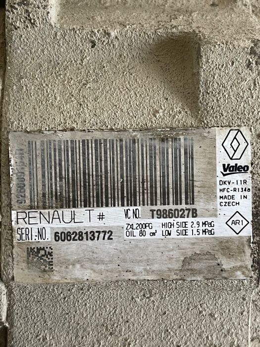 Compresor Ac Dacia Duster 2017 - > 1.5 Dci 110 4X4 K9K 658 T986027B 6