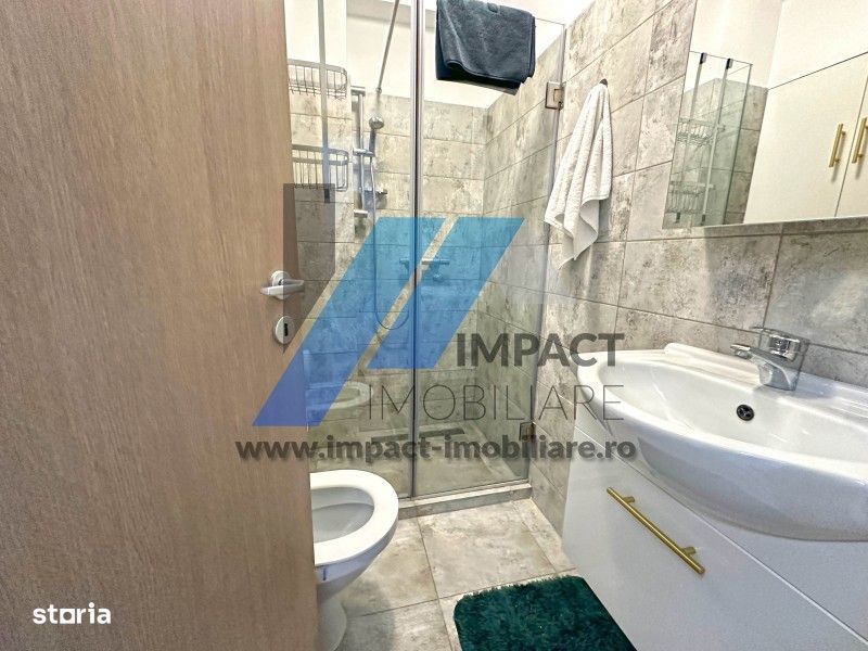 Mobilat si utilat LUX, Brazda,etaj2 cu lift,centrala termica, bloc nou