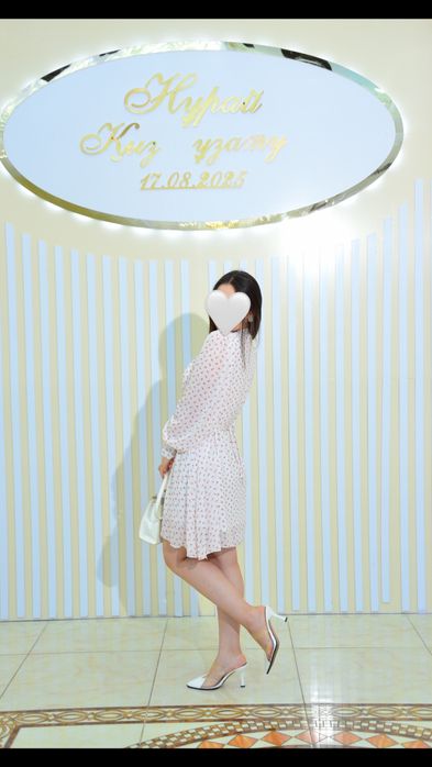 Белое платье, размер s m