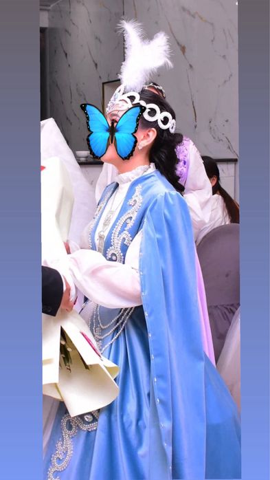 Свадебное платье в казахском стиле