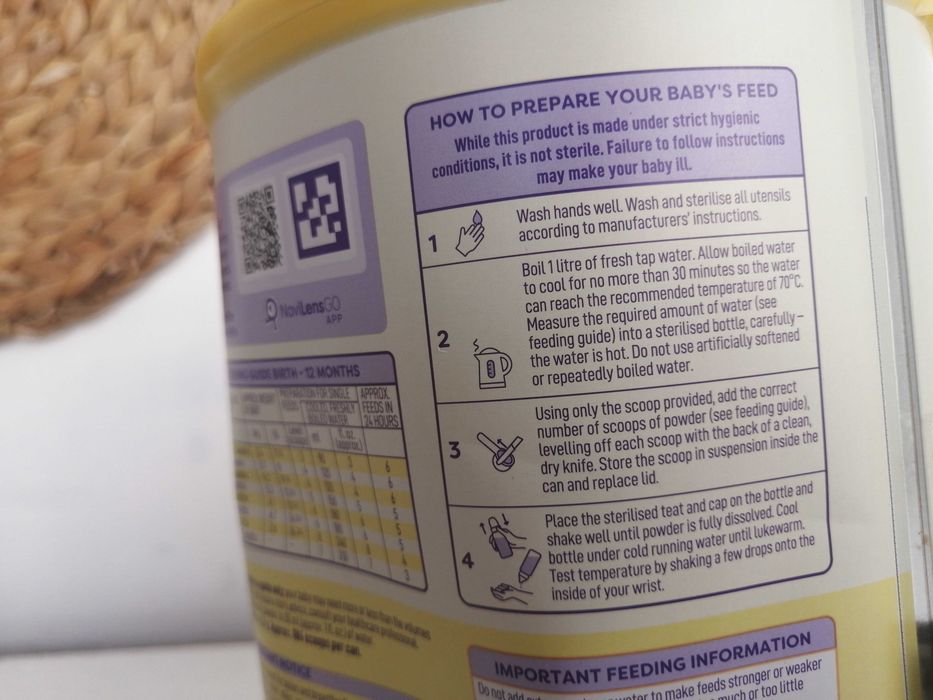 Адаптирано мляко UK SMA® First Infant Baby Milk Formula прах 800g
