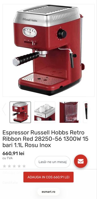 Aparat cafea russel hobbs