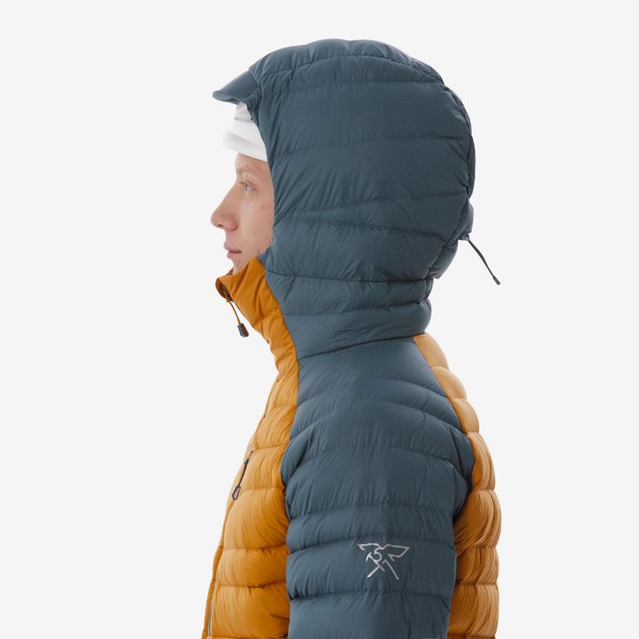 Geacă umplutură din puf Alpinism Galben - produs resigilat Decathlon