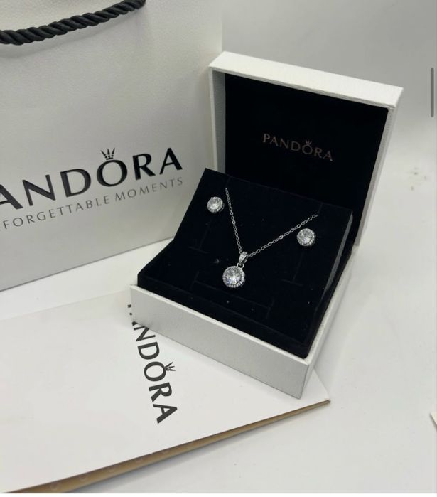 Пандора набор кулон, браслет, серьги