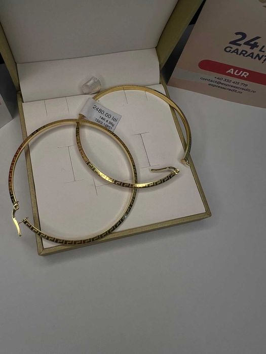 Cercei Aur 14k 4.96g (AG42 B1553.51)GARANTIE 24 LUNI