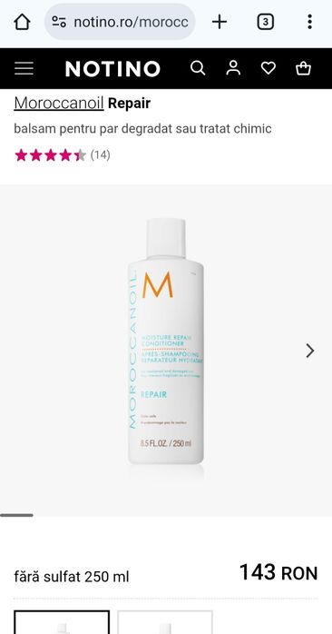 Sampon și balsam pentru par degradat Moroccanoil