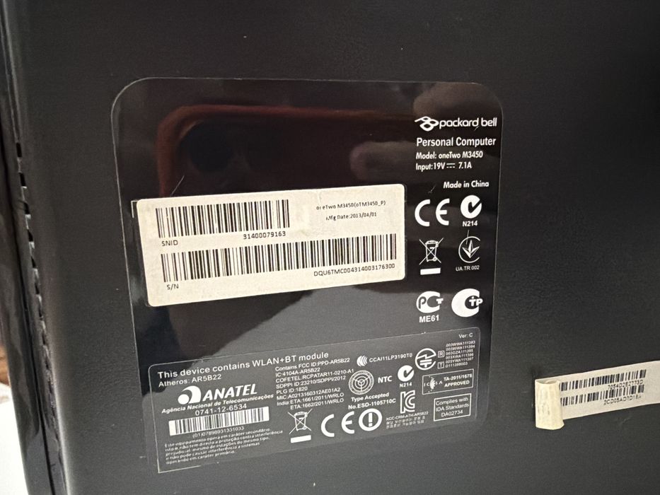 Моноблок packard bell