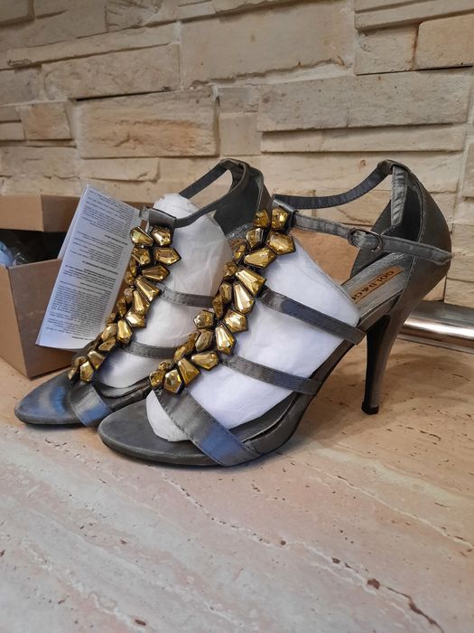 Sandale elegante, din satin/piele cu platforma si sandale casual 39/40