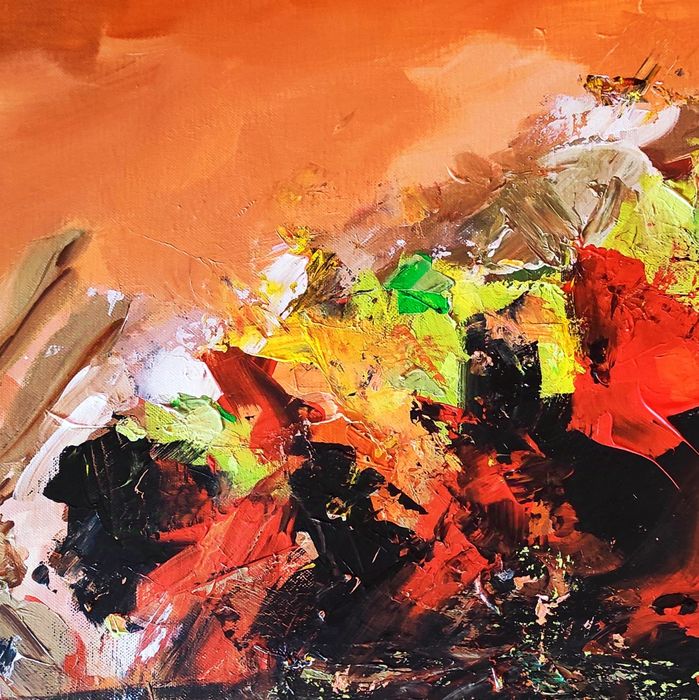 Pictura / Tablou acrilic, 70 x 50 cm, nu necesita inramare