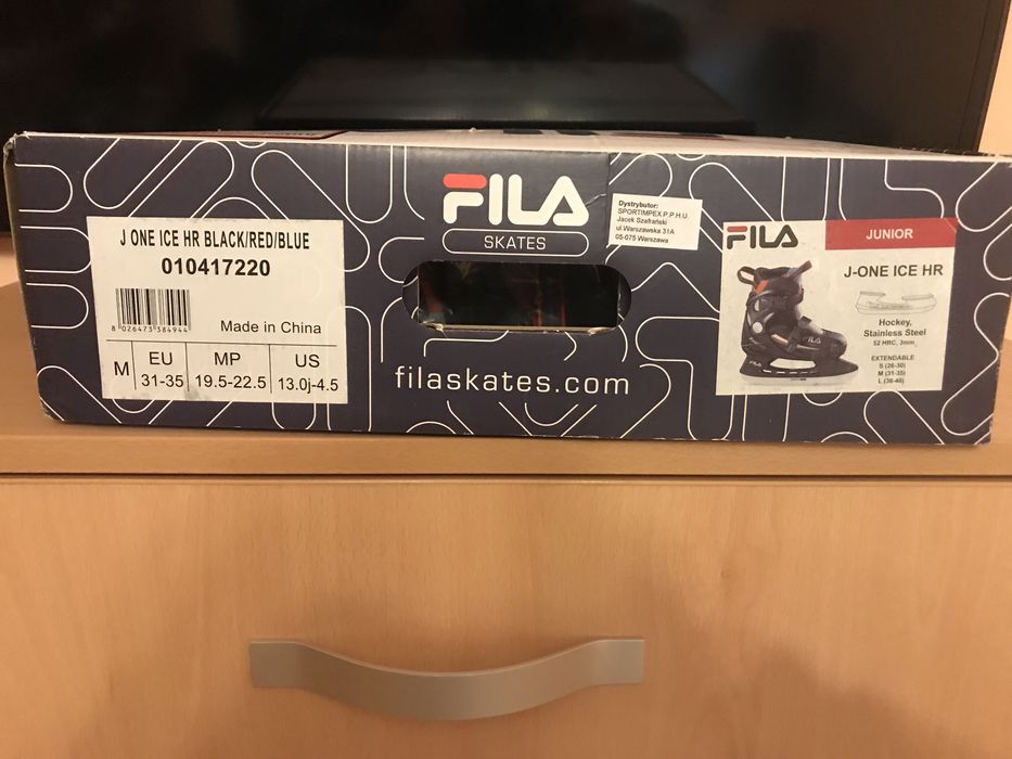 Patine Fila pt. gheata, reglabile mas.31-35, NOI