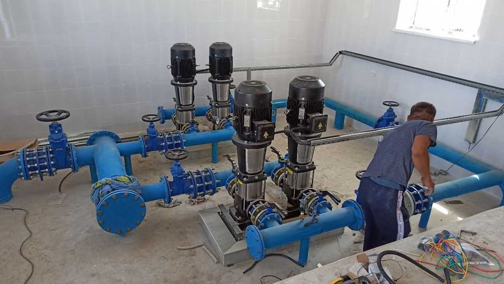 Вертикальная многоступенчатая насосная станция