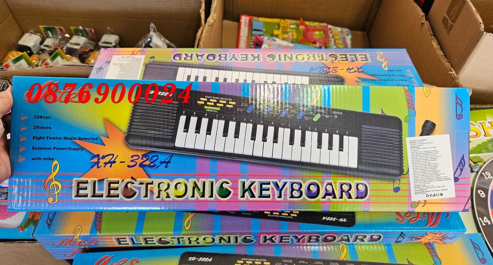 ПРОМО! Детска йоника с микрофон детско пиано Детско пияно комплект