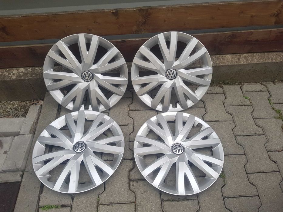 Set 4 jante roti otel 16 VW Golf 7 + capace