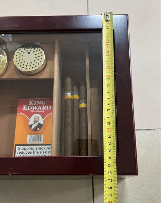 Луксозна дървена кутия за съхранение на пури