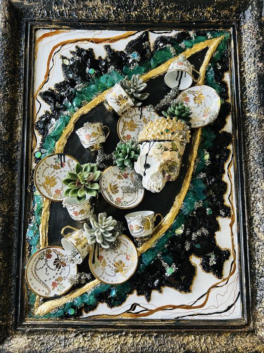 Tablou lucrat manual