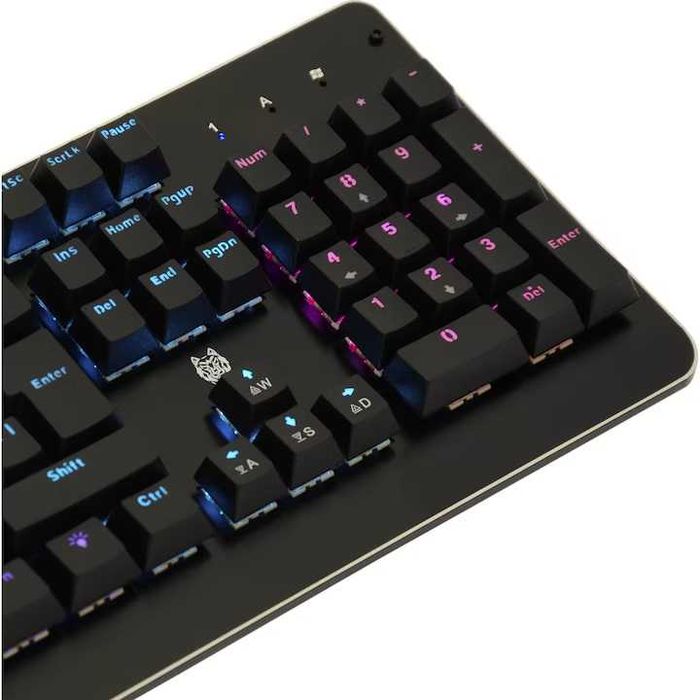 Механична клавиатура Gaming A+ Seth, пълен рамер, метална, Led Rainbow