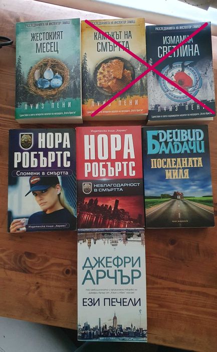 Криминални романи / Трилъри и др. - Нови и четени
