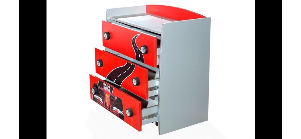 Комплект обзавеждане за детска стая Формула - легло кола