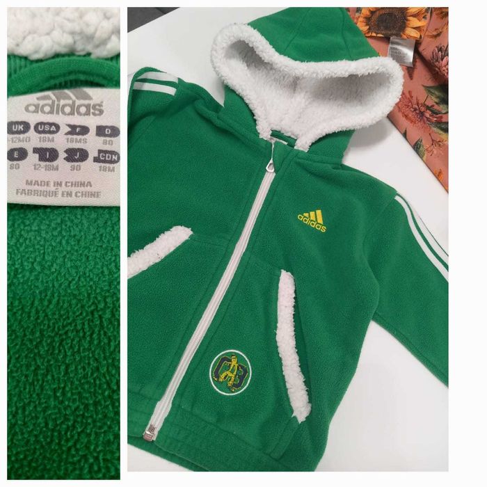 Анцуг анорак боди ръкавици adidas за момче 68/80 см