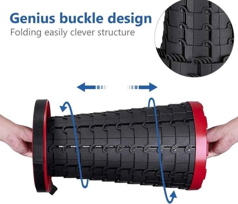 Scaun Extensibil cu pliere telescopica diverse culori negru rosu albas