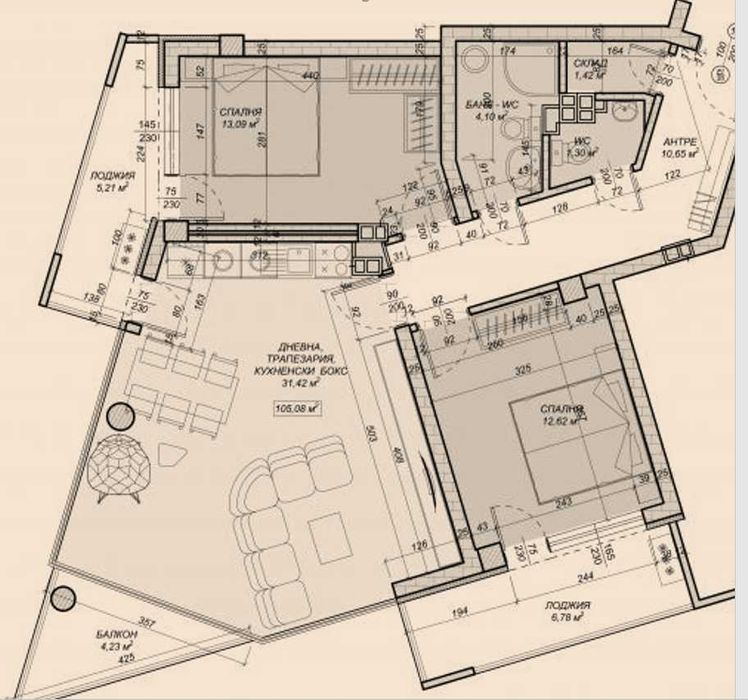 Продава се Тристаен апартамент в София, Овча купел - 120 кв.м за 1805 €/кв.м - Снимка #7