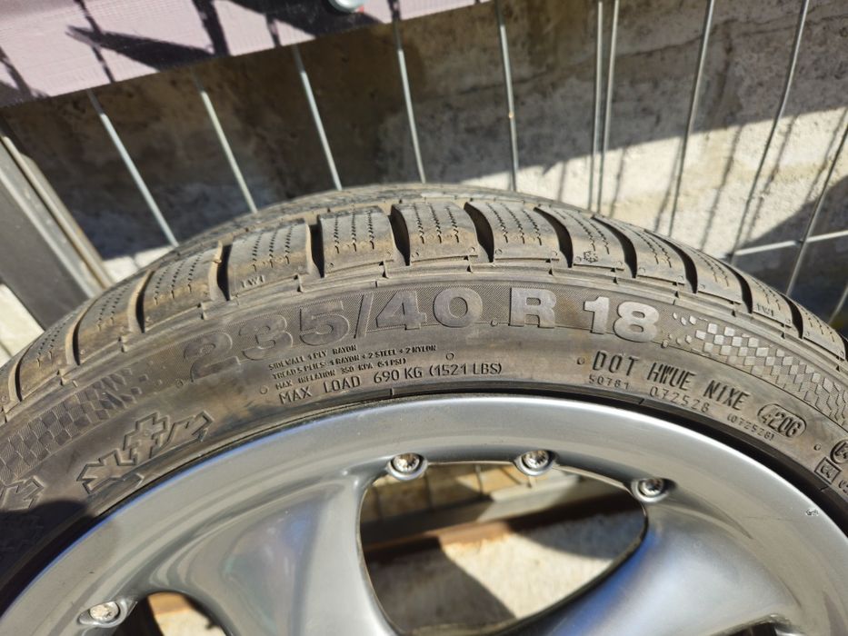 Джанти eMotion Wheels 18цола 5х130  8j et52 на 10j et60 Porsche