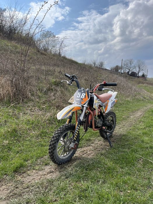 Moto Cross Copii 49cc (Pit Bike) – Ideal Începători – Stare Excelentă