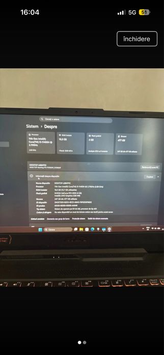 Laptop de gaming