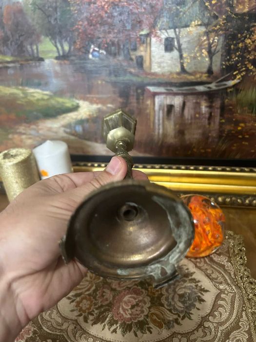 DN949 Sfesnic deosebit de bronz 300g 20cm h 7 cm d si 4,5d la cupa