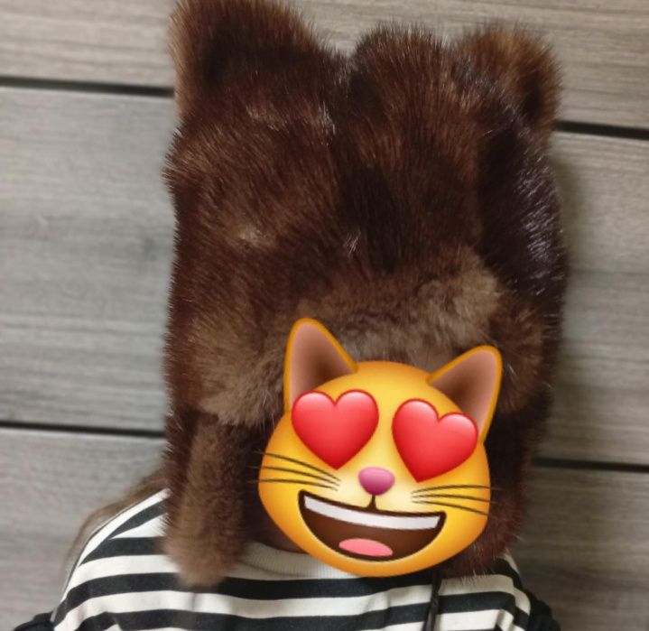 Норковая шапка для девочки