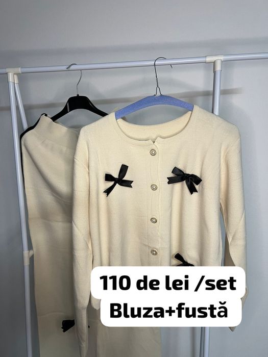 Coompleu fusta si cardigan