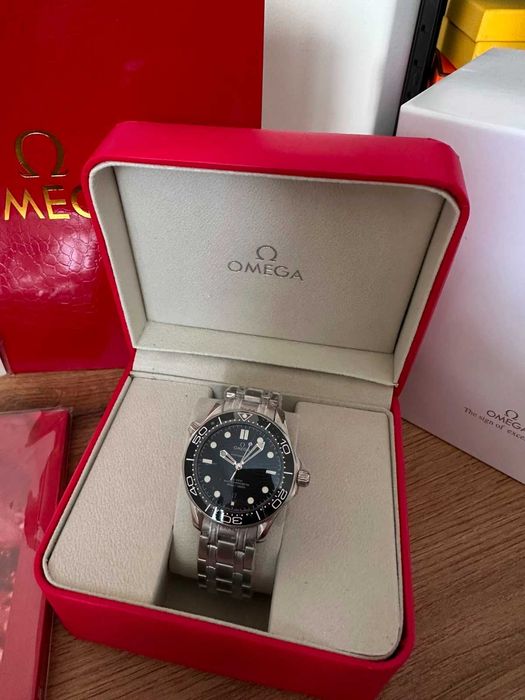 Ceas Omega Cadran Negru Model 4 | Black | Design Premium Elegant | Nou
