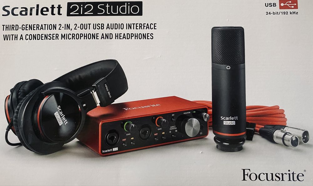 Focusrite Scarlett 2i2 новый.