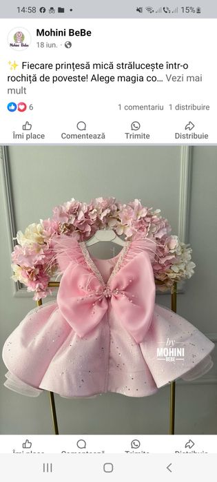 Rochie printesa mohini bebe 92 -98