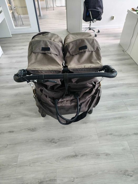 MOUNTAIN BUGGY Комбинирана количка за близнаци DUET V3 LUXURY РИБЕНА КОСТ