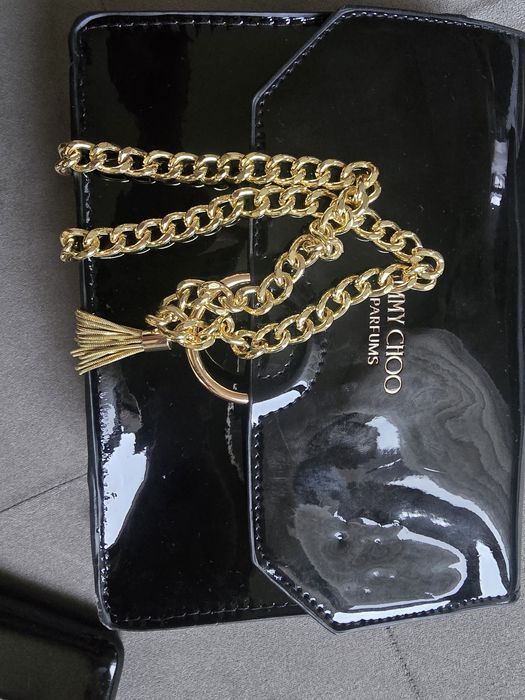 Мини лачена чанта Jimmy Choo parfums