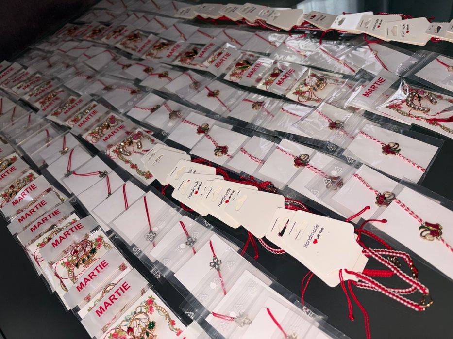 Lot mărțișoare hand made - 136 buc.