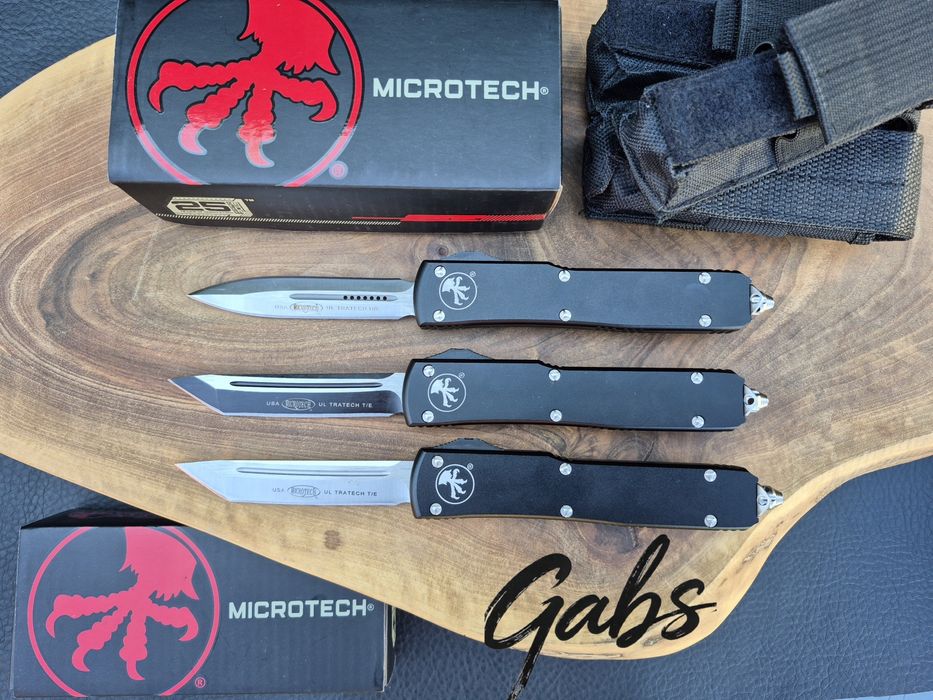 Автоматичен нож MICROTECH Ultratech НОВ  модел  с текстилен калъф