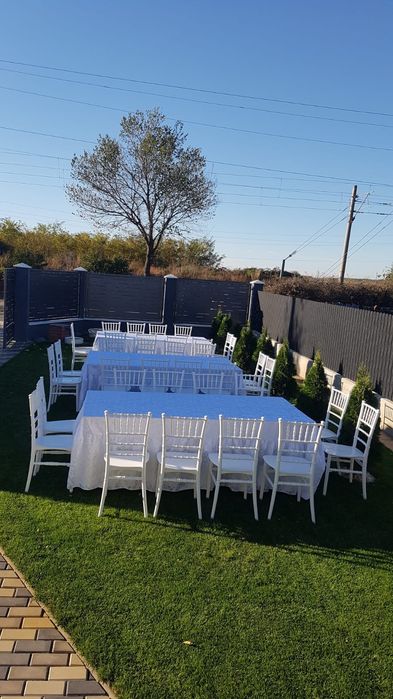 Scaune chiavari/Scaune albe/ Inchiriez Scaune