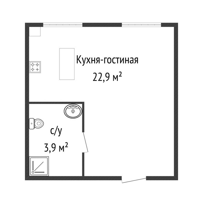 1-комн Береке "СтройЭлитДом"