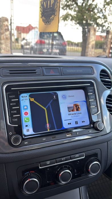 Navigatie Auto Android Waze Youtube Carplay Vw Golf Passat Tiguan Caddy Touran Skoda Octavia 2