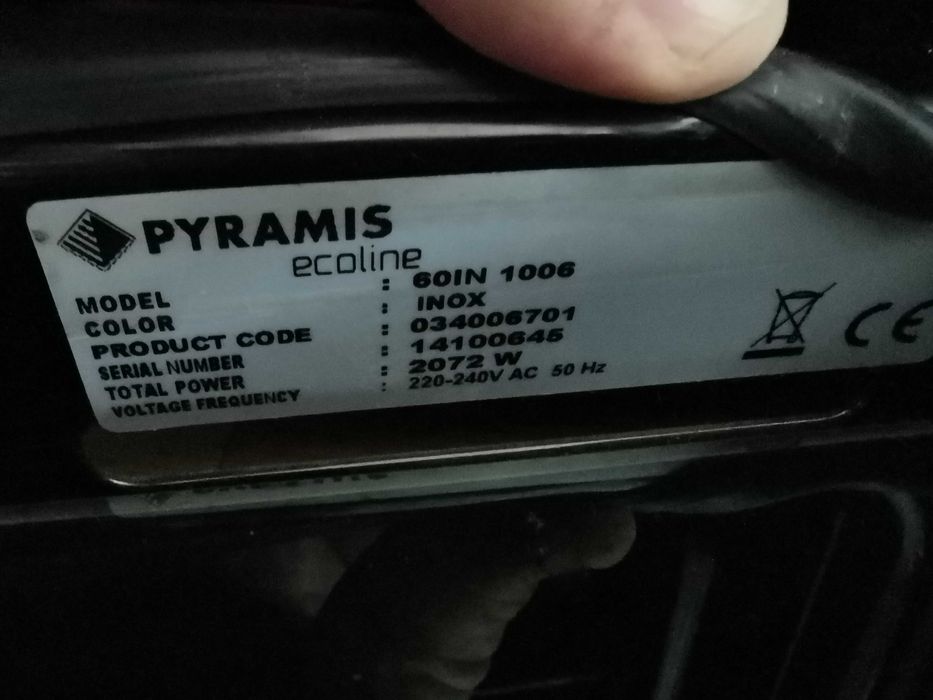 Фурна за вграждане Pyramis Ecoline 60IN 1006 INOX