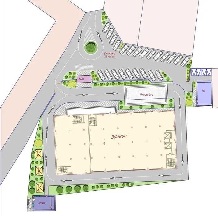 Аренда здания площадью 5542 м² с участком 38 соток