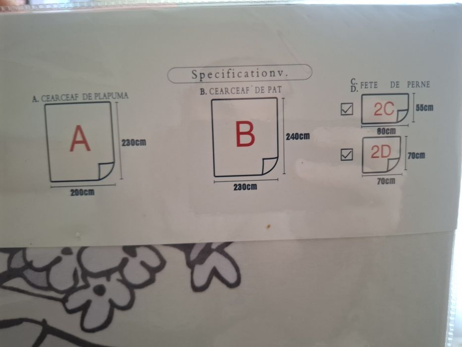 Set cadou asternuturi pat format din 6piese