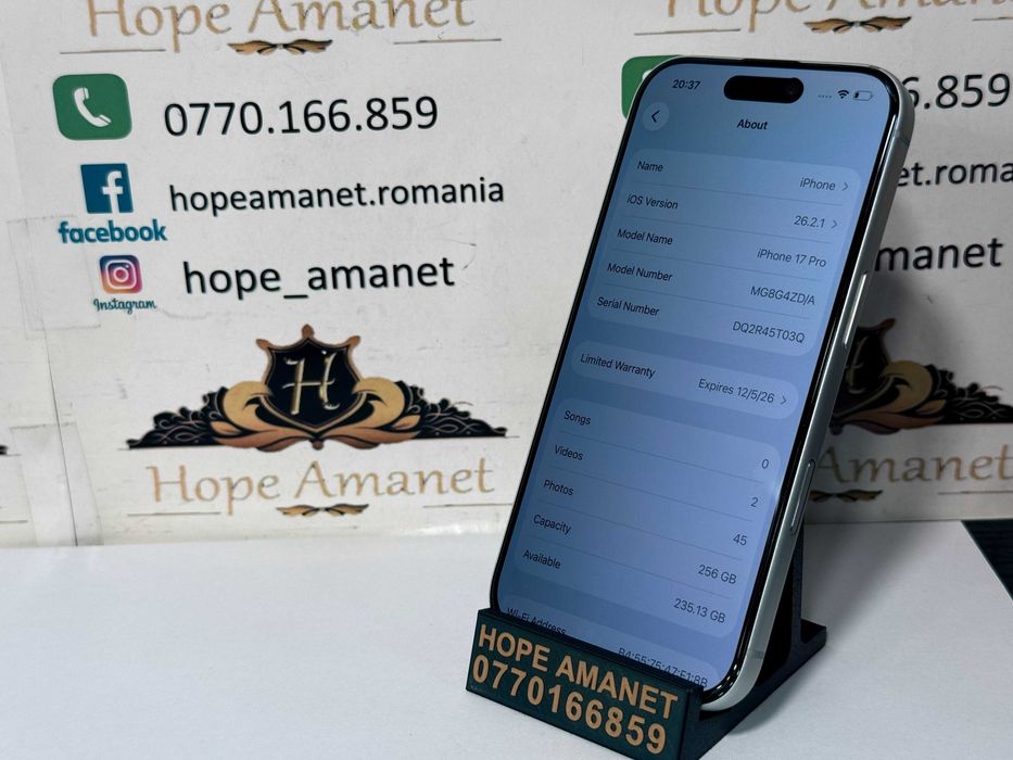 Hope Amanet P10/iPhone 17 Pro 256GB