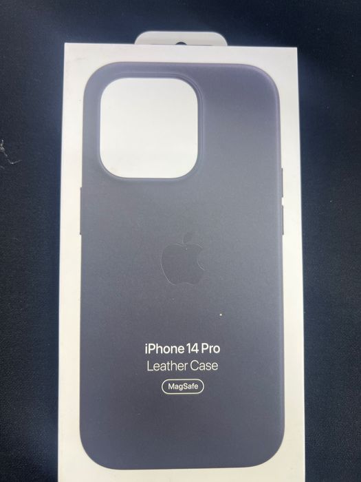 Оригинальный силиконовый и кожаный чехол для Iphone 14 pro