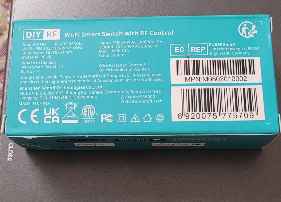 Sonoff реле умный дом MINIR2, BASICR2, RFR2